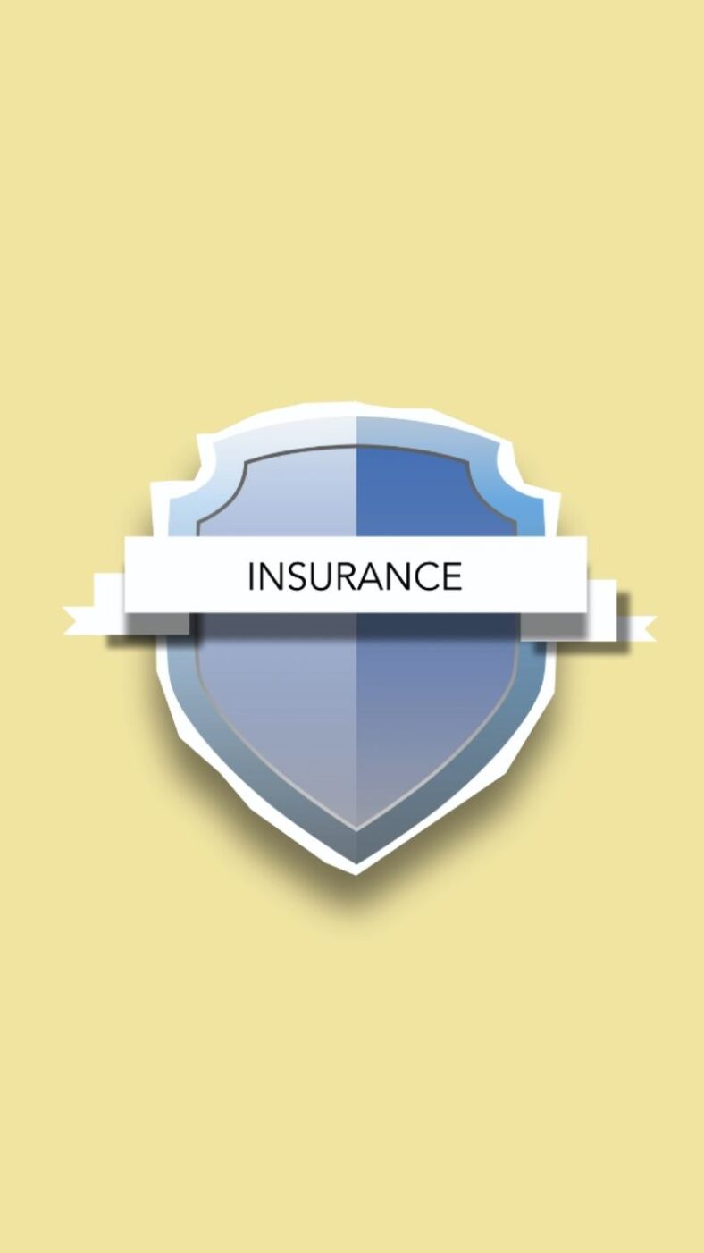 Blue insurance shield icon representing insurance news and protection